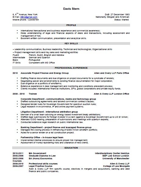combination resume format examples