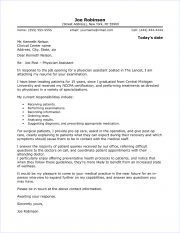 Physician Assistant Cover Letter Examples Images